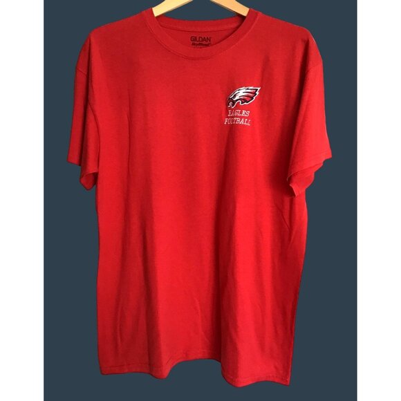 GILDAN- MENS SHORT SLEEVE GHRAPHIC FRONT 100% COTTON T-SHIRT SIZE LARGE - Picture 1 of 6